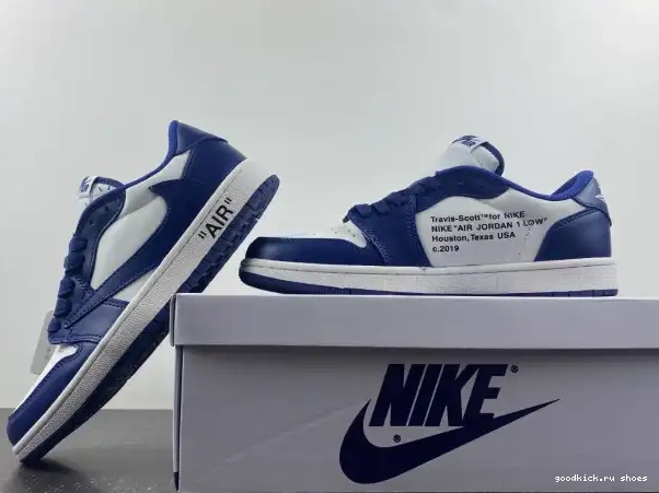 CUSTOM DM7890-101 TRAVIS SCOTT 1 AIR X JORDAN OFF-WHITE X 0325